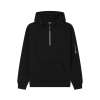 CR06 Atlas Adults Quarter Zip Hoodie Black / Grey colour image
